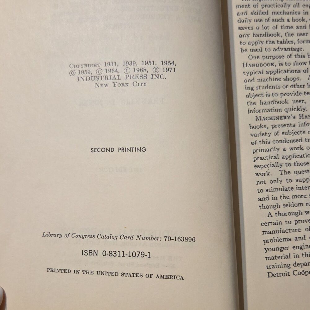 The Use of Handbook Tables and Formulas by Franklin D. Jones John M. Amiss 1971 - Picture 3 of 6
